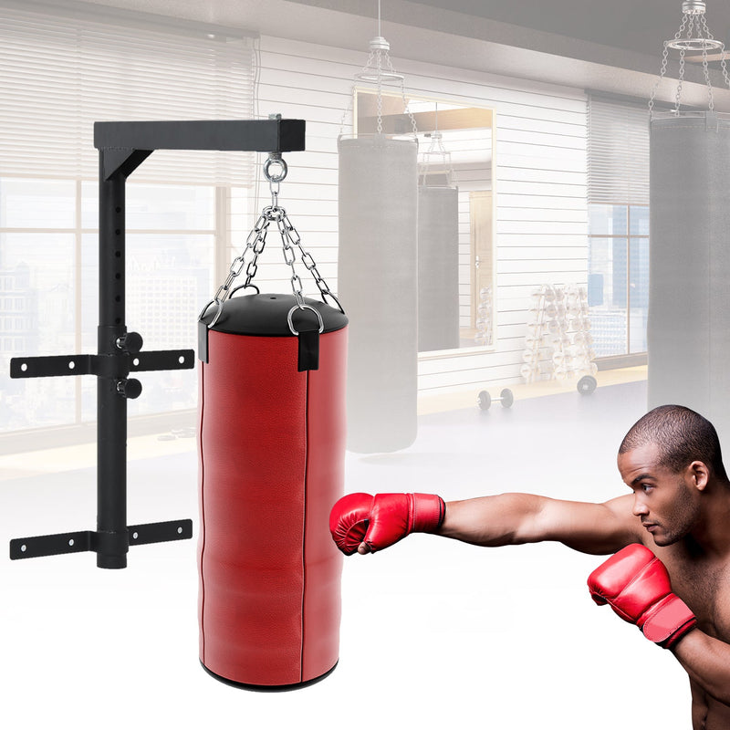 Suporte de Teto para Saco Ajustável Cabide Boxe Parede Gancho Bolsa Pesada MMA Tubo Robusto de Aço Carga máx. 100kg