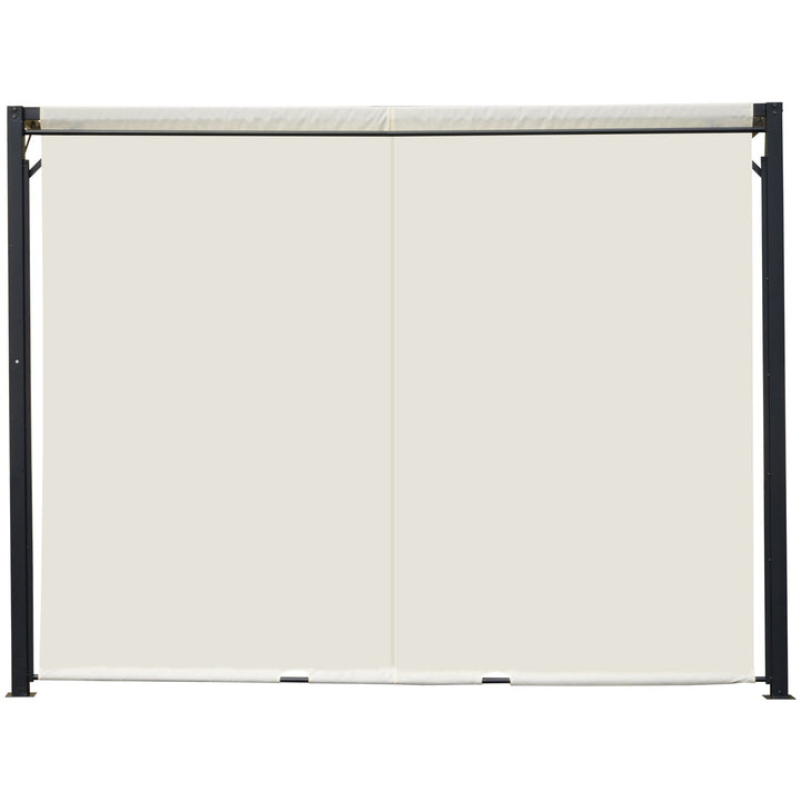 Pérgola 3x3 m Gazebo Carpa com Teto Removível e Parede Lateral