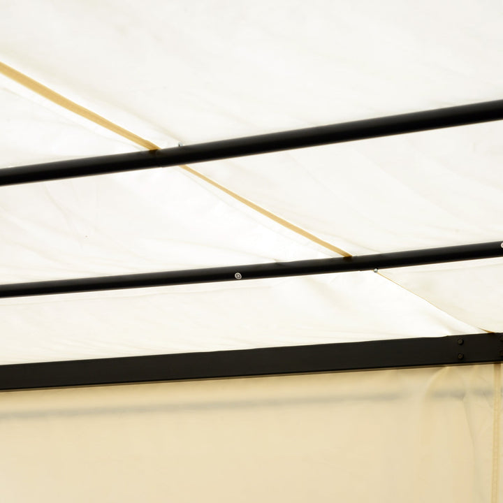 Pérgola 3x3 m Gazebo Carpa com Teto Removível e Parede Lateral