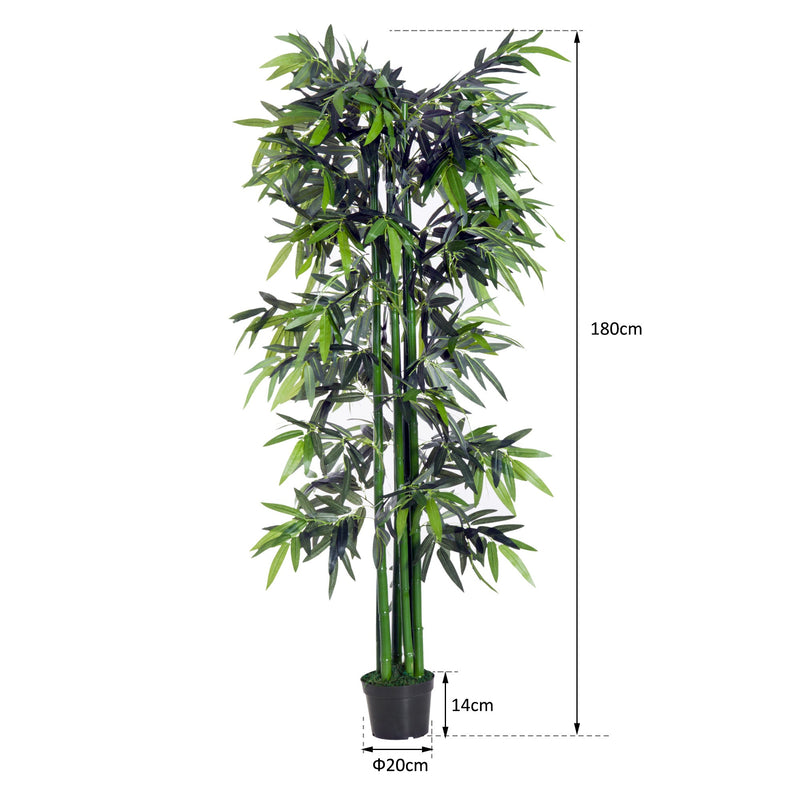 Planta Decorativa Sintética de Bambu Artificial planta artificial 180cm