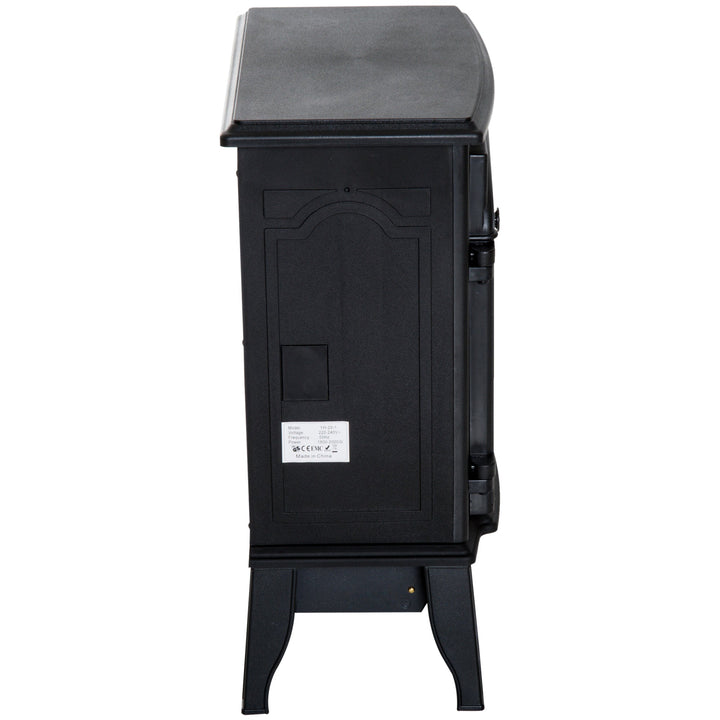Lareira elétrica de pé 1000/2000 W Chama LED com termostato 39x23x56.5cm