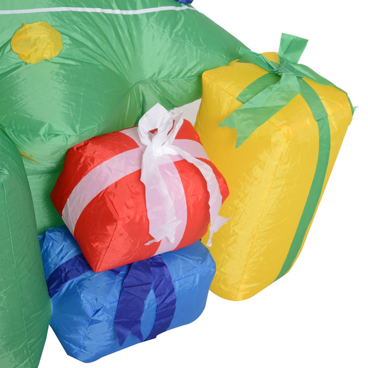 Árvore de Natal inflável 1.5m Á com enfeites Presentes Decoração de Natal com iluminação LED com inflador