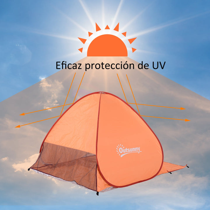 Tenda pop-up instantânea e portátil com janelas Tipo de refúgio para piquenique, praia e acampamento com proteção UV