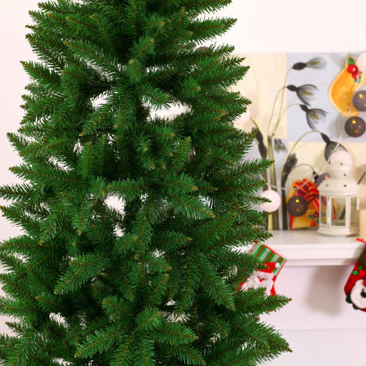 Árvore de Natal Artificial Árvore com Suporte 210cm 865 ramas Ecológico PVC Verde