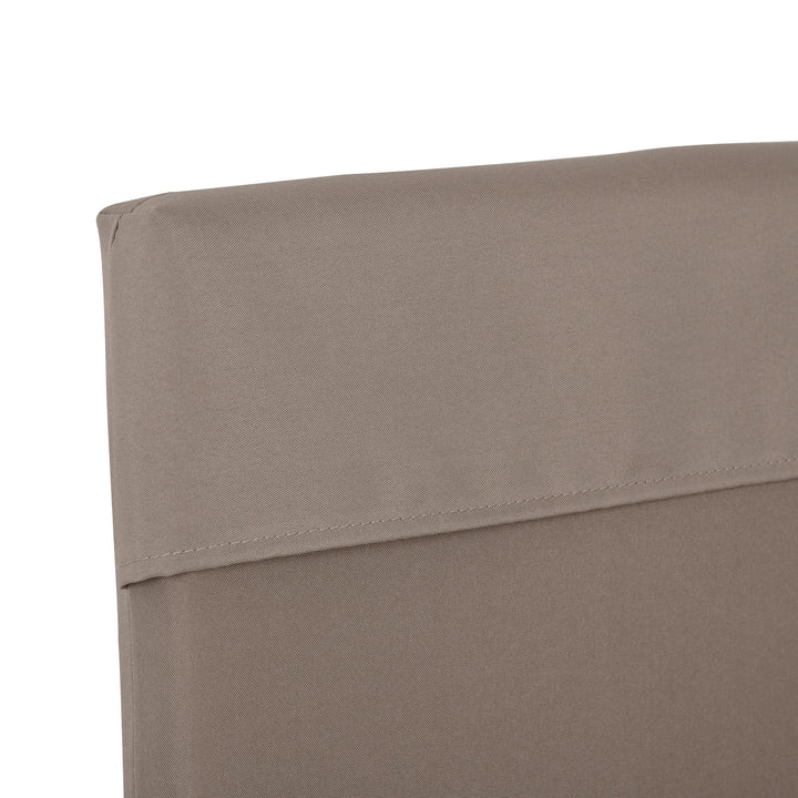 Almofada para Baloiço de 2 Peças 130x45x5 cm Almofada para Baloiço de Assento e Encosto Acolchoado para Jardim Varanda Exterior Marrom